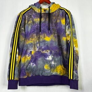 Rockstar Original Hoodie Metallic Watty Tie Dye Colorful Classic Retro Large